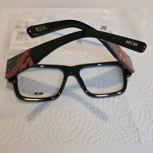 MCM RX Dark green and Red Designer Unisex Eyewear Prescription compatible